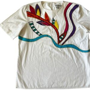 Vtg funky fun blouse